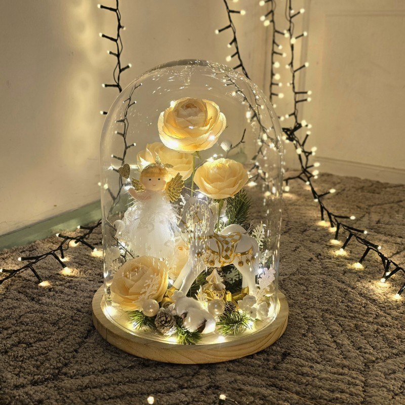 Cupola din sticla cu luminite 