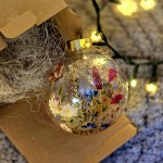 Glob de Craciun - flori lavanda Glob de Craciun - flori lavanda