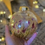 Glob de Craciun - flori lavanda Glob de Craciun - flori lavanda