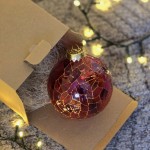 Glob de Craciun - flori lavanda Glob de Craciun - flori lavanda