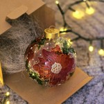 Glob de Craciun - flori lavanda Glob de Craciun - flori lavanda