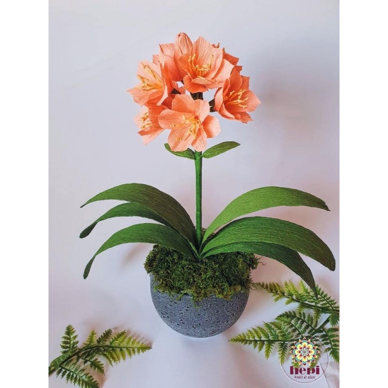 Flori din hartie in ghiveci Flori din hartie in ghiveci