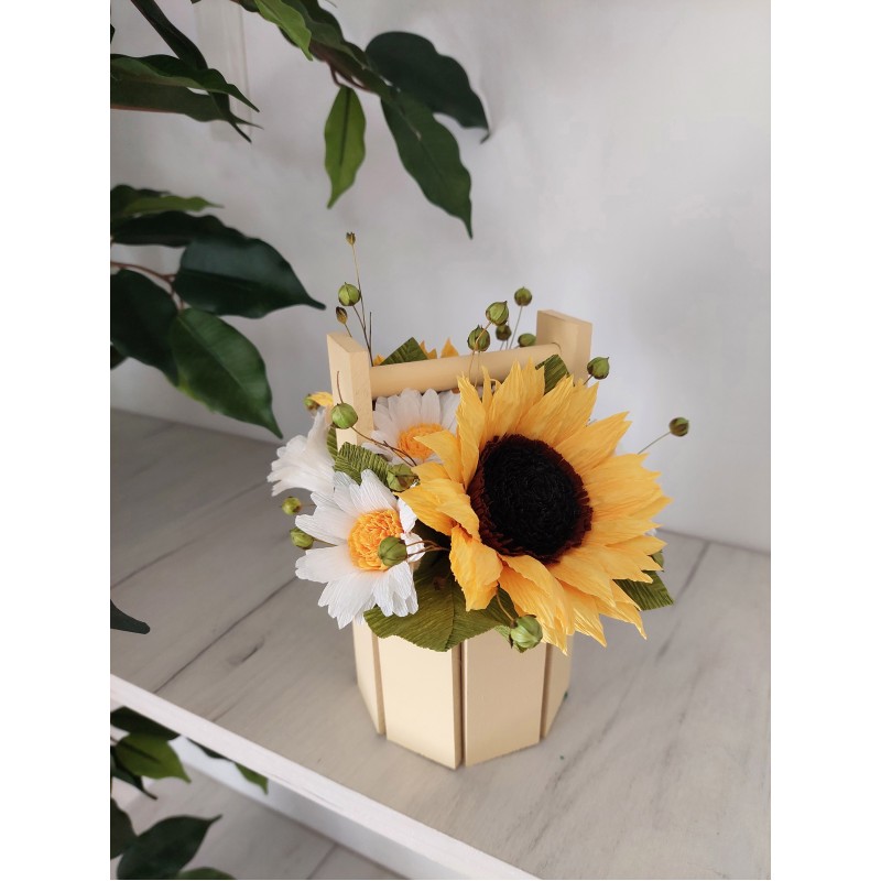 Aranjament cu floarea- soarelui Aranjament cu floarea- soarelui