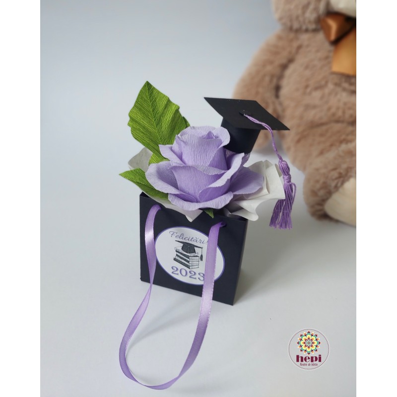 Punguta cu toca - mov Punguta cu toca - mov