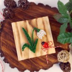 Mini decoratiune string-art