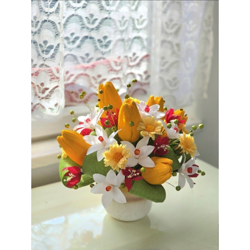 Aranjament de primavara in ghiveci