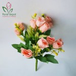 Buchet flori artificiale roz