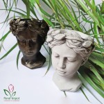 Vaza pentru flori, Venus Goddess, sculptata manual, 22x16 cm, bronz